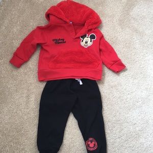 EUC Disney Mickey Mouse Sweatshirt & Sweatpants